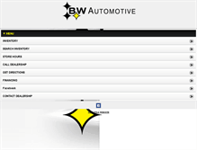 Tablet Screenshot of bwautomotive.com